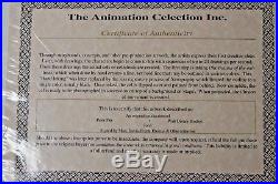 Disney PETER PAN John Original Production Cel with X3 Signatures & CoA