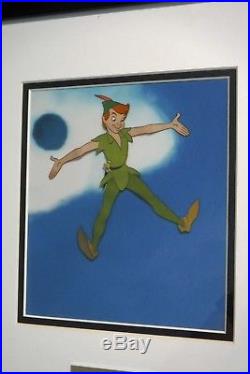 Disney Peter Pan production cel Cannonball Neverland Art Corner Disneyland