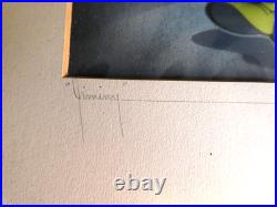 Disney Pinocchio 1939 Jiminy Cricket Courvoisier Original production cel hand Disney Pinocchio 1939 Jiminy Cricket Courvoisier Original production cel hand