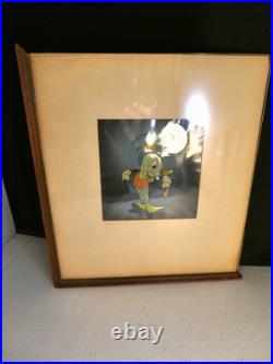 Disney Pinocchio 1939 Jiminy Cricket Courvoisier Original production cel hand Disney Pinocchio 1939 Jiminy Cricket Courvoisier Original production cel hand