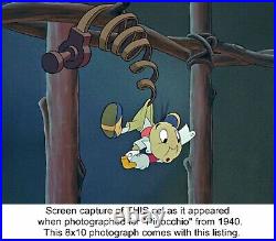 Disney Pinocchio 1940 Jiminy Cricket Courvoisier Original production cel hand