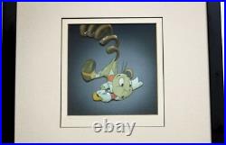 Disney Pinocchio 1940 Jiminy Cricket Courvoisier Original production cel hand