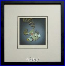 Disney Pinocchio 1940 Jiminy Cricket Courvoisier Original production cel hand
