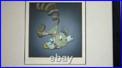 Disney Pinocchio 1940 Jiminy Cricket Courvoisier Original production cel hand