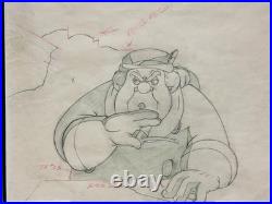 Disney Pinocchio Coachman Framed Original Production Drawing