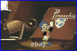 Disney Pinocchio-Jiminey Cricket Original Production Cel-1950's Art Corner