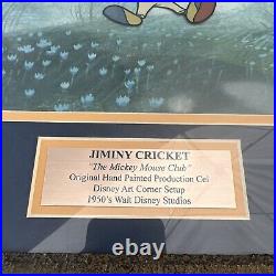 Disney Pinocchio-Jiminy Cricket Original Production Cel-1950's Art