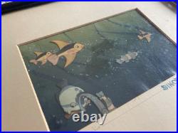 Disney Pinocchio Original Production Animation Cel & Background Walt Disney Auto