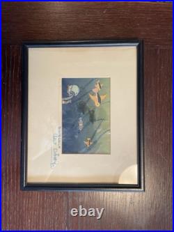 Disney Pinocchio Original Production Animation Cel & Background Walt Disney Auto