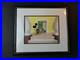 Disney Pluto vs The Watchdog Framed 21x18 Original Production Cel withCOA