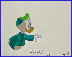 Disney Prod Stock Certificate 1967 WithDonald's Nephew Louie Prod Animation Cel