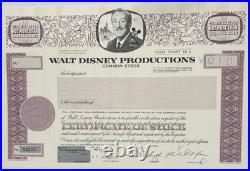 Disney Prod Stock Certificate 1967 WithDonald's Nephew Louie Prod Animation Cel