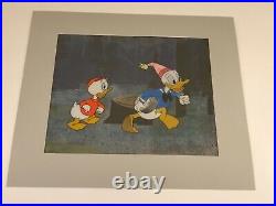 Disney Production Animation Cel Donald Duck and Nephew- Disney Art Corner-1950s