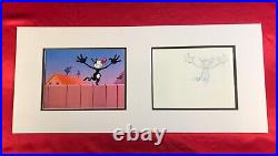 Disney Production Animation Cel It's The Cat with Matching Drawing 1999