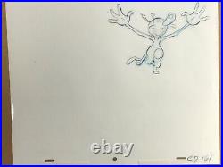 Disney Production Animation Cel It's The Cat with Matching Drawing 1999