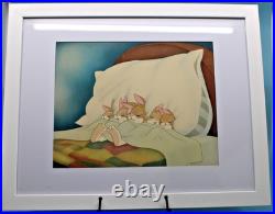 Disney Production Art Pint tTtled Tired Bunnies