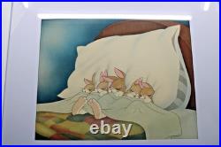 Disney Production Art Pint tTtled Tired Bunnies