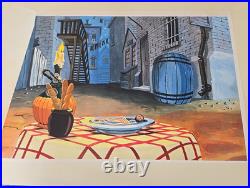 Disney Production Cel & Background Lady & the Tramp LE 17/17 Signed Lee Dyer