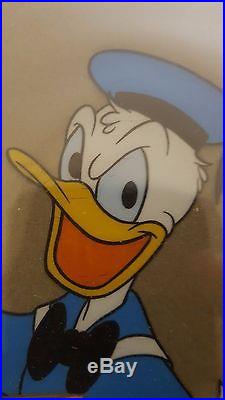 Disney Production Cel Donald Duck + Nephew Huey, Duey or Louie Art (1949-1965)