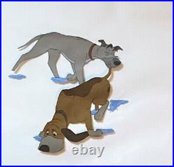 Disney Production Original Animation Cel Fox & The Hound Copper & Chief 1981