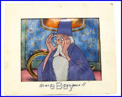 Disney Productions (1963) Hand Painted Animation cel Merlin Sword in the Stone