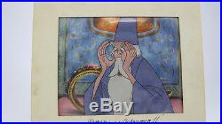 Disney Productions (1963) Hand Painted Animation cel Merlin Sword in the Stone