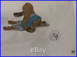 Disney Productions-TWO-CERTIFIED Original Hand-Painted Movie Cels NO. 034 & 45