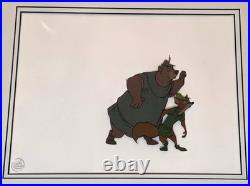 Disney Robin Hood Production Cel Of Robin Hood & Little John From 1973 Feature