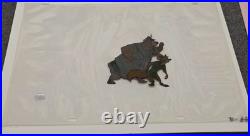 Disney Robin Hood Production Cel Of Robin Hood & Little John From 1973 Feature