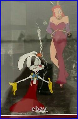 Disney Roger Jessica Rabbit Production Cel Signed Bob Hoskins L@@k