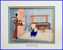 Disney Silly Symphonies 1933 Three Little Pigs Practical Pig Production Cel