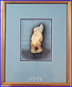 Disney Snow White Large Bashful Courvoisier Original production cel hand