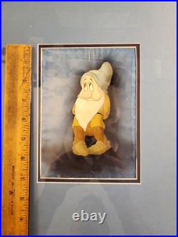 Disney Snow White Large Bashful Courvoisier Original production cel hand
