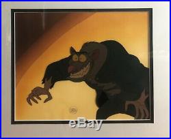 Disney THE GREAT MOUSE DETECTIVE Ratigan Original Production Animation Cel 1986