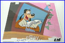 Disney Television Animation Production Art Hand Painted Cel Goofy Goof Troop Coa
