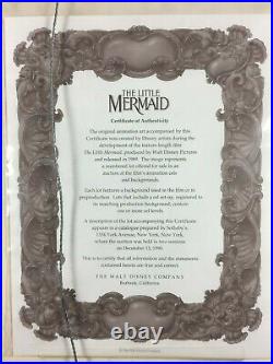 Disney The Little Mermaid (1989) Animation Production Cel of Ariel