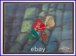 Disney The Little Mermaid Ariel Original TV Production Cel & Drawing
