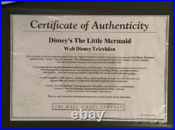 Disney The Little Mermaid Ariel Original TV Production Cel & Drawing