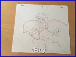 Disney The Little Mermaid Production Cel Pencil Drawing