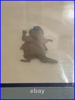 Disney The Rescuers 1977 Original Production Cel Rufus Orville Bernard Bianca