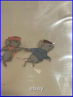 Disney The Rescuers 1977 Original Production Cel Rufus Orville Bernard Bianca