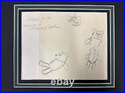 Disney The Rescuers Model For Penny's Teddy Bear Production Drawing Not Cel