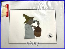 Disney The Rescuers Original Production Cel Luke Moonshine Art Painting
