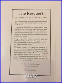 Disney The Rescuers Original Production Cel OPC Evinrude Deacon 1977