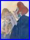 Disney The Rescuers Production Cel Framed Madame Medusa Penny Signed w COA