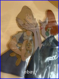 Disney The Rescuers Production Cel Framed Madame Medusa Penny Signed w COA