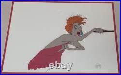 Disney The Rescuers Production Cel Of Madame Medusa From 1977 Film With Seal Coa