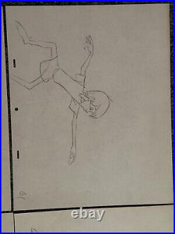 Disney The Sword In The Stone Wart Original Production Drawings Lot of 6