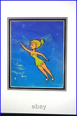 Disney Tinker Bell 1950s original Production cel ART CORNER cel SIGNED New