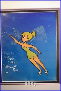 Disney Tinker Bell 1950s original Production cel ART CORNER cel SIGNED New